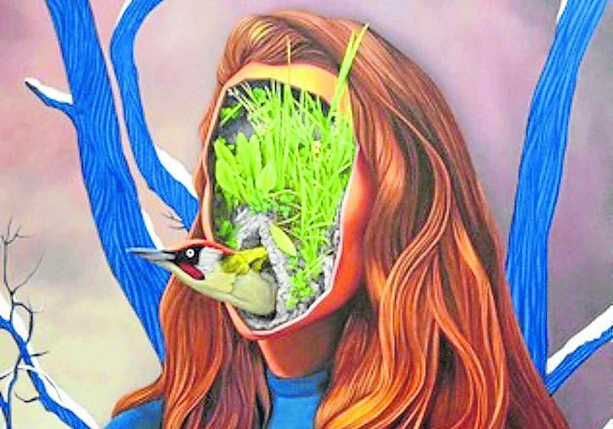 Imagen de un pájaro carpintero, representación de la captura del tiempo.